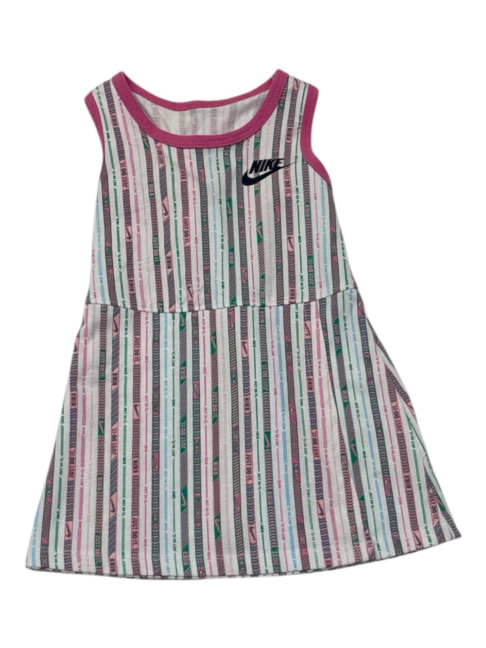 Girl’s Nike Multi Color Stripped Dress 24 Months - Picture 2 of 5